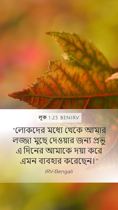 লূক 1:25 BENIRV Bible Verse Image