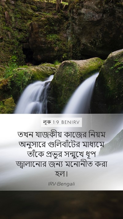 লূক 1:9 BENIRV Bible Verse Image
