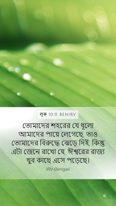 লূক 10:11 BENIRV Bible Verse Image
