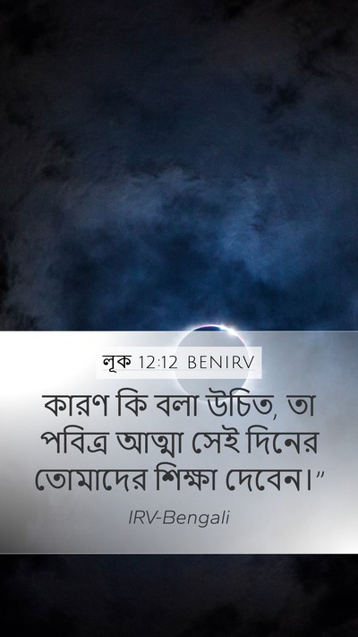 লূক 12:12 BENIRV Bible Verse Image