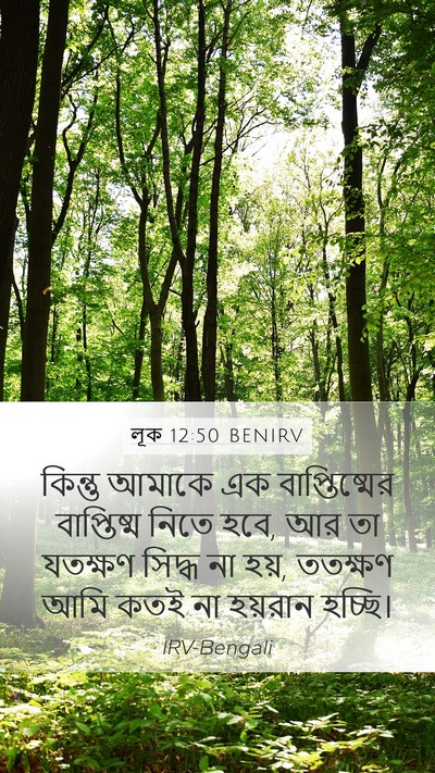 লূক 12:50 BENIRV Bible Verse Image