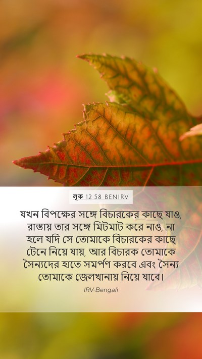 লূক 12:58 BENIRV Bible Verse Image