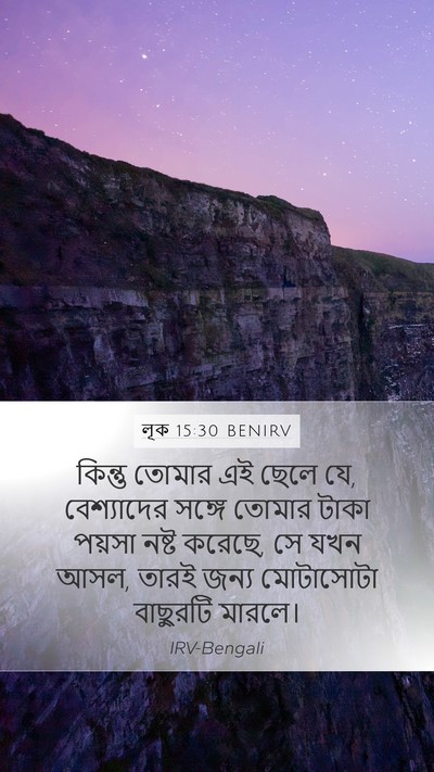 লূক 15:30 BENIRV Bible Verse Image