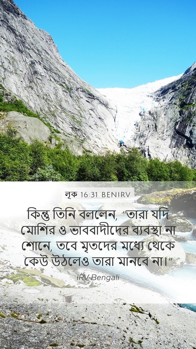 লূক 16:31 BENIRV Bible Verse Image