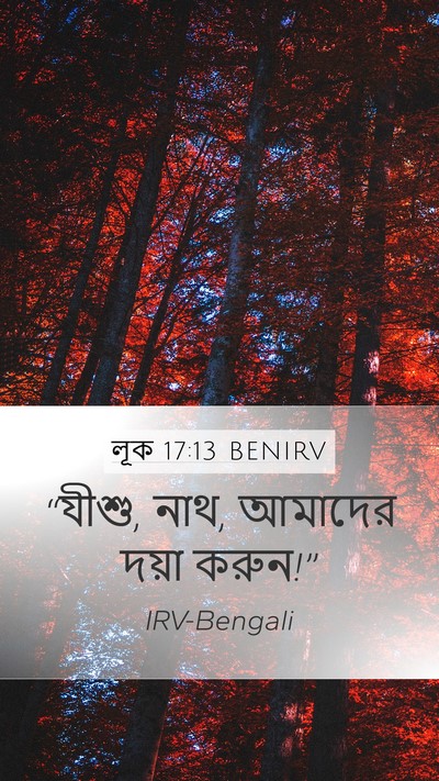 লূক 17:13 BENIRV Mobile Phone Wallpaper - “যীশু, নাথ, আমাদের - Mobile Bible Verse Wallpaper