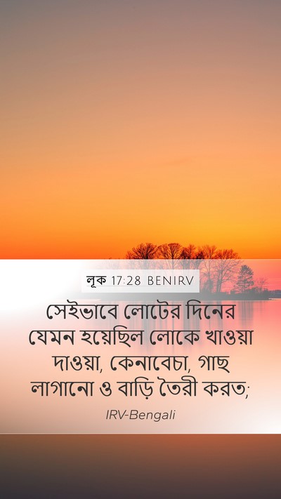 লূক 17:28 BENIRV Bible Verse Image