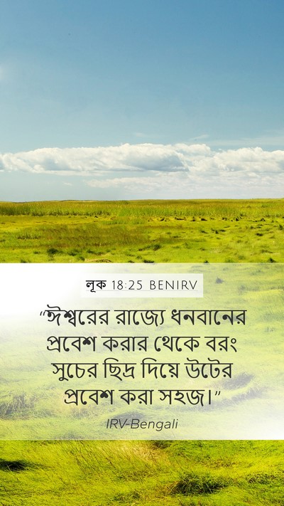 লূক 18:25 BENIRV Bible Verse Image