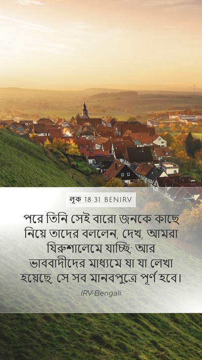 লূক 18:31 BENIRV Bible Verse Image