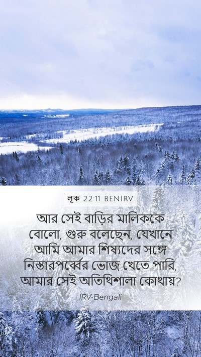 লূক 22:11 BENIRV Mobile Phone Wallpaper - আর সেই বাড়ির - Mobile Bible Verse Wallpaper