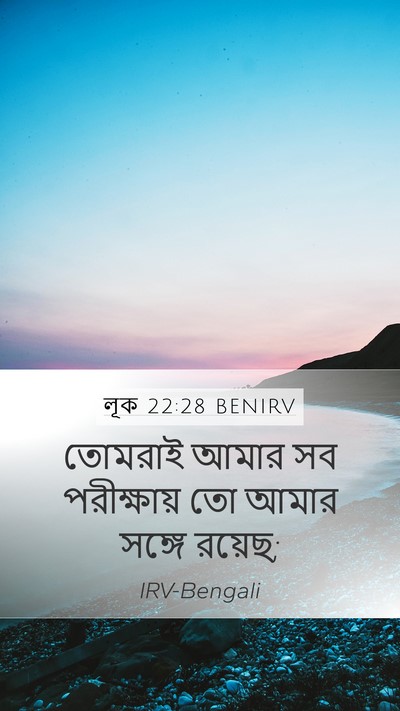 লূক 22:28 BENIRV Bible Verse Image