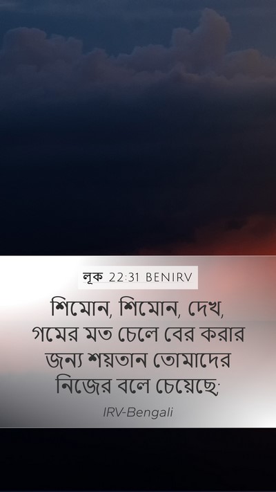 লূক 22:31 BENIRV Bible Verse Image