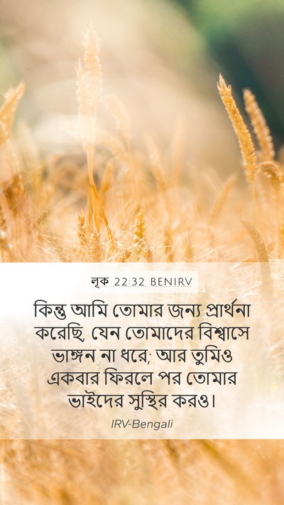 লূক 22:32 BENIRV Bible Verse Image