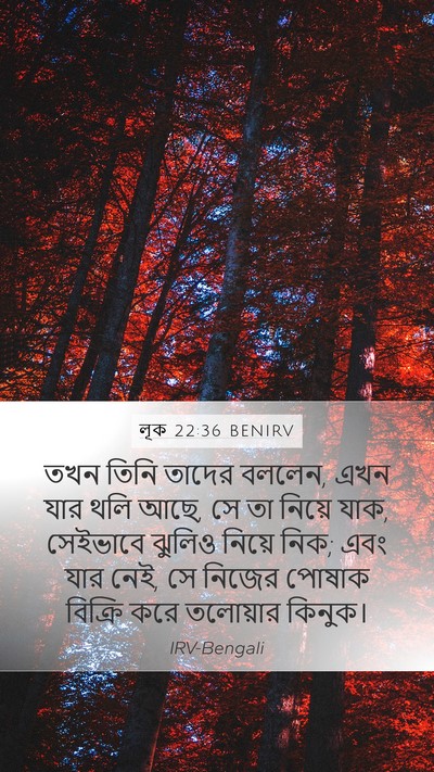 লূক 22:36 BENIRV Bible Verse Image