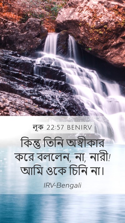 লূক 22:57 BENIRV Mobile Phone Wallpaper - কিন্তু তিনি - Mobile Bible Verse Wallpaper