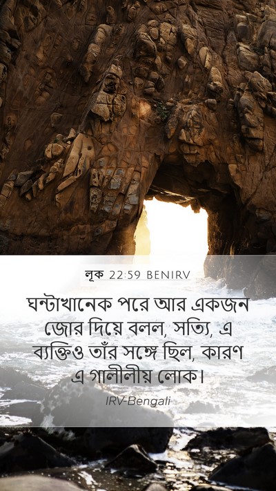 লূক 22:59 BENIRV Bible Verse Image