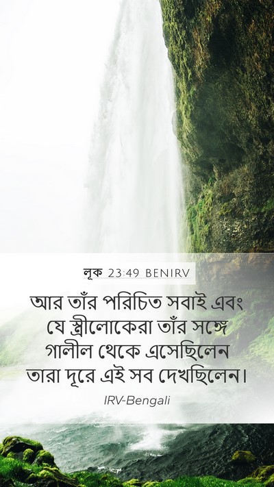 লূক 23:49 BENIRV Bible Verse Image