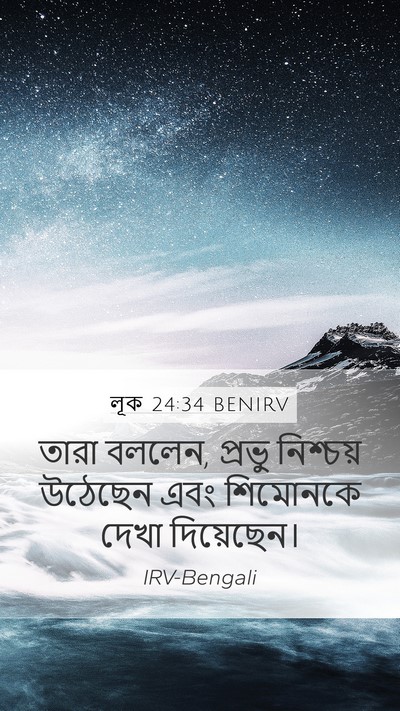 লূক 24:34 BENIRV Bible Verse Image