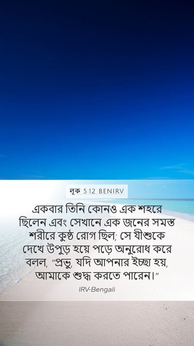 লূক 5:12 BENIRV Bible Verse Image