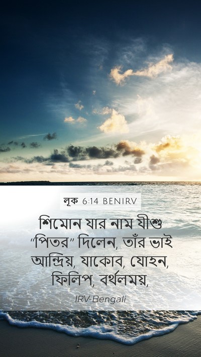 লূক 6:14 BENIRV Bible Verse Image