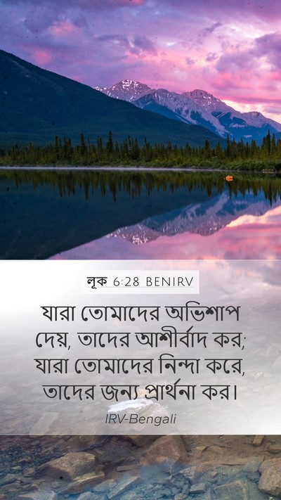লূক 6:28 BENIRV Bible Verse Image
