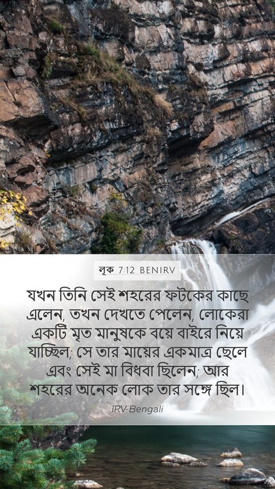 লূক 7:12 BENIRV Mobile Phone Wallpaper - যখন তিনি সেই শহরের - Mobile Bible Verse Wallpaper