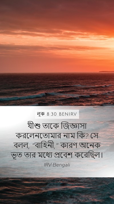 লূক 8:30 BENIRV Bible Verse Image