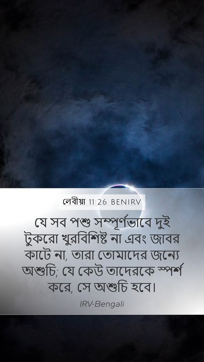 লেবীয়া 11:26 BENIRV Bible Verse Image