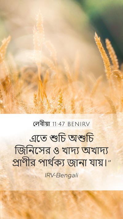 লেবীয়া 11:47 BENIRV Bible Verse Image
