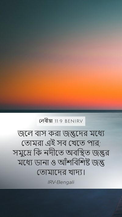 লেবীয়া 11:9 BENIRV Bible Verse Image