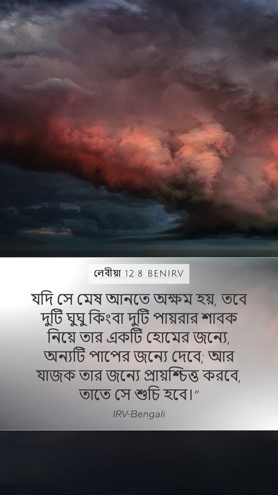 লেবীয়া 12:8 BENIRV Bible Verse Image