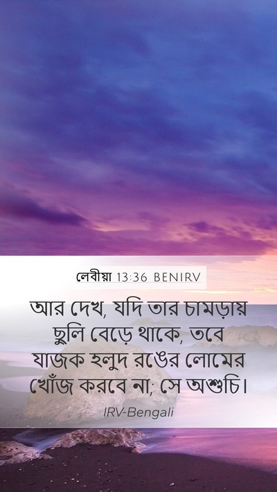 লেবীয়া 13:36 BENIRV Bible Verse Image