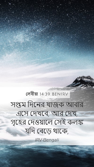 লেবীয়া 14:39 BENIRV Mobile Phone Wallpaper - সপ্তম দিনের যাজক - Mobile Bible Verse Wallpaper