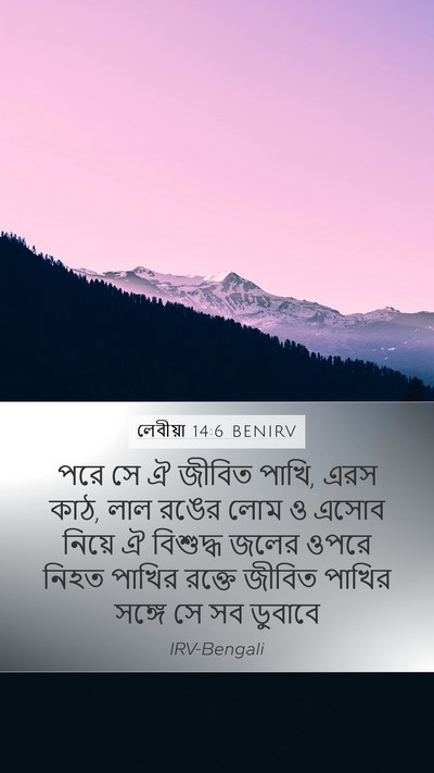 লেবীয়া 14:6 BENIRV Bible Verse Image
