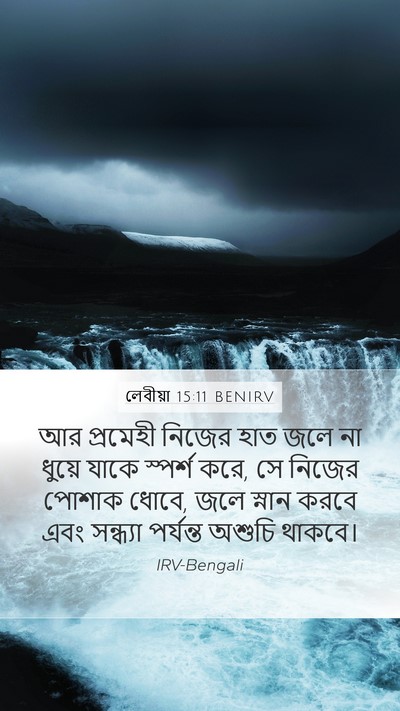 লেবীয়া 15:11 BENIRV Bible Verse Image