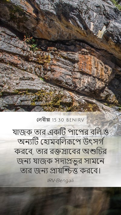 লেবীয়া 15:30 BENIRV Mobile Phone Wallpaper - যাজক তার একটি - Mobile Bible Verse Wallpaper