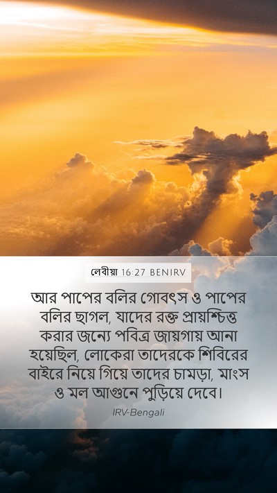 লেবীয়া 16:27 BENIRV Bible Verse Image
