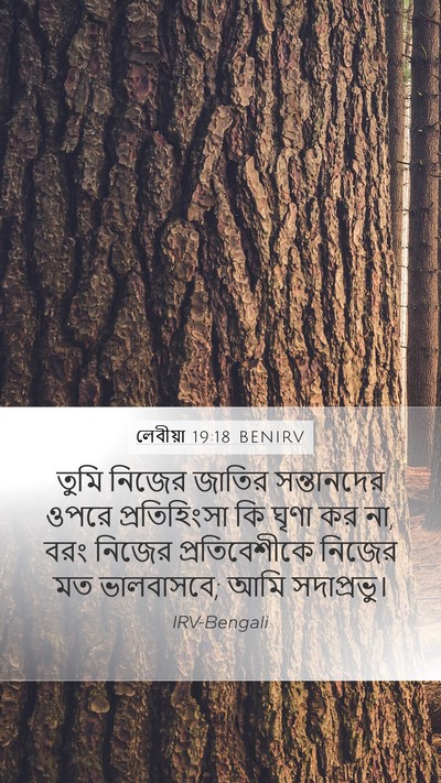 লেবীয়া 19:18 BENIRV Bible Verse Image