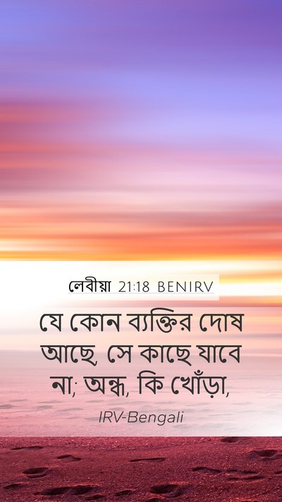 লেবীয়া 21:18 BENIRV Bible Verse Image