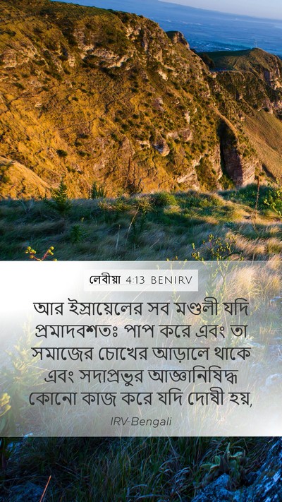 লেবীয়া 4:13 BENIRV Bible Verse Image