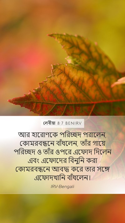 লেবীয়া 8:7 BENIRV Bible Verse Image