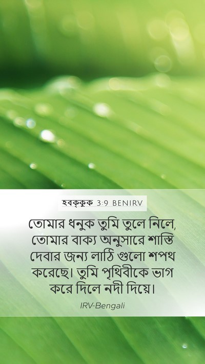 হবক্কুক 3:9 BENIRV Bible Verse Image
