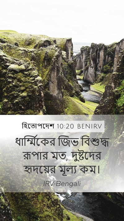হিতোপদেশ 10:20 BENIRV Bible Verse Image