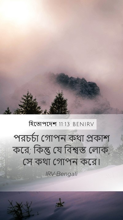 হিতোপদেশ 11:13 BENIRV Bible Verse Image