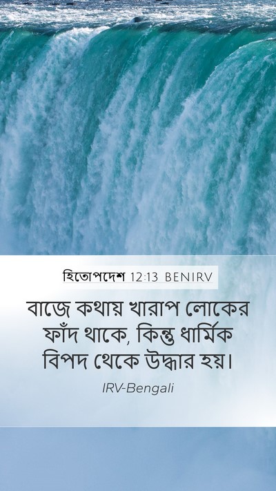 হিতোপদেশ 12:13 BENIRV Bible Verse Image