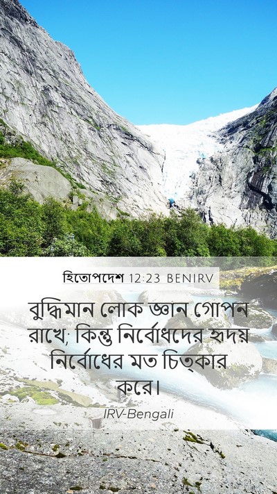 হিতোপদেশ 12:23 BENIRV Bible Verse Image