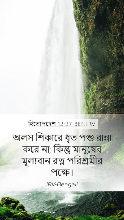 হিতোপদেশ 12:27 BENIRV Bible Verse Image