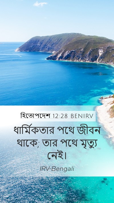 হিতোপদেশ 12:28 BENIRV Bible Verse Image