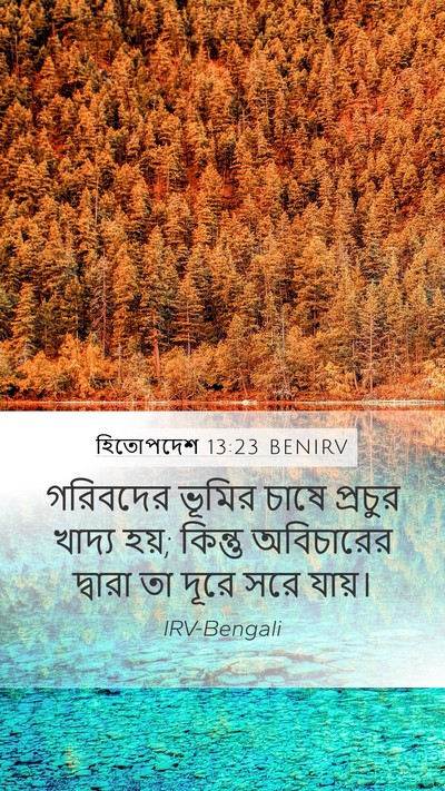 হিতোপদেশ 13:23 BENIRV Bible Verse Image