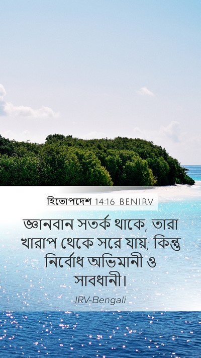 হিতোপদেশ 14:16 BENIRV Bible Verse Image