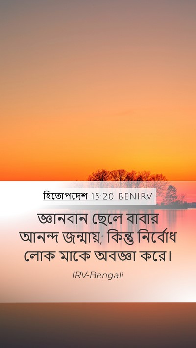 হিতোপদেশ 15:20 BENIRV Bible Verse Image